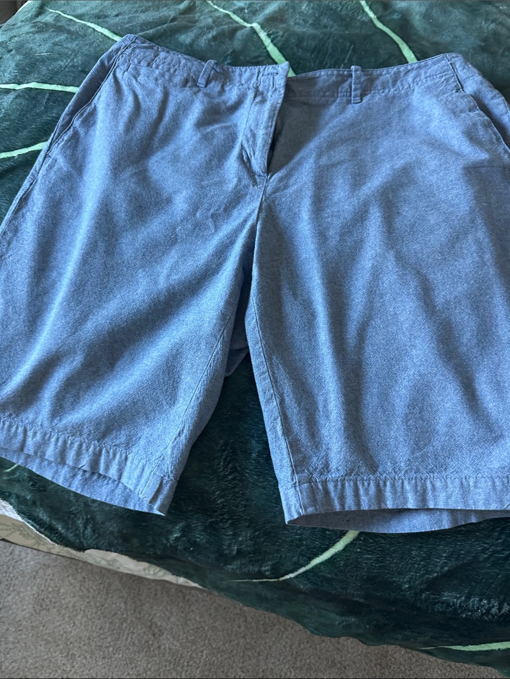 Talbots Blue Lightweight Flat-Front women’s shorts